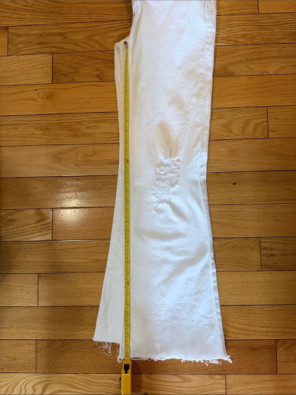 Joe's Jeans White Distressed Wide-Leg Jeans size 28 like new - Picture 10 of 10
